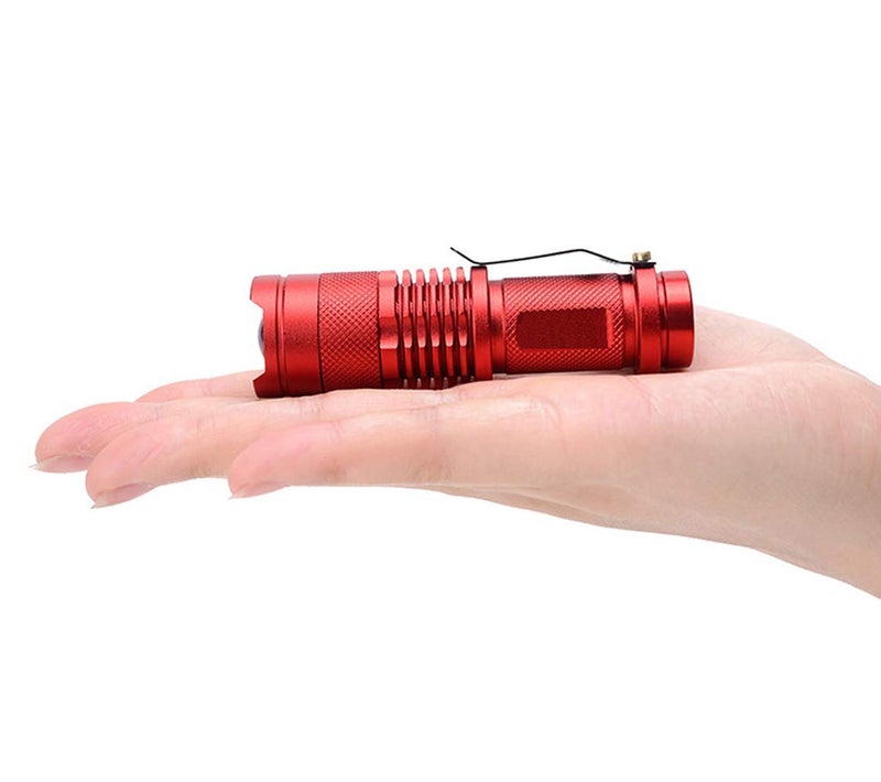 WAYLLSHINE 2-Pack LED Flashlight, 3 Modes Red Light Torch for Astronomy, Aviation, Night Observation - Image 3